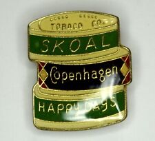 Vintage Skoal Copenhagan Happy Days Pin Pinback Enamel New Old Stock Retro picture