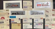 StampTLC US Train Framable Etching First Run FDC Locomotives Pony Express 1933 picture