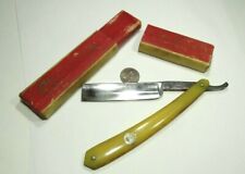 VINTAGE H GEO HENRY 84 STRAIGHT RAZOR CUTLERIX SOLIGEN GERMANY WITH BOX picture