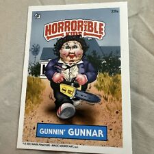 Texas Chainsaw Massacre Leather Face Horror Movie Horrorible Kids GPK Card picture