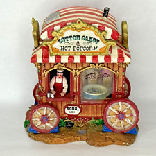 LEMAX Christmas Village Collection Cotton Candy Popcorn Stand Holiday picture