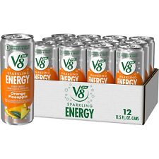V8 +SPARKLING ENERGY Orange Pineapple Energy Drink, Made with Real Vegetable ... picture