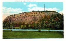 East Rock New Haven Connecticut CT White Border Unposted Postcard c.1920 picture