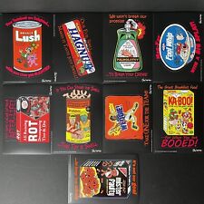 2010 WACKY PACKAGES OLD SCHOOL 2 5X7 9 POST CARD SIZE SET JAY LYNCH LOST ART picture