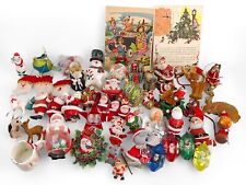 Huge MCM Kitschy Christmas Lot Ornamnets Figurines & More picture
