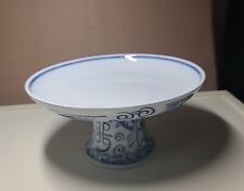 Arita Japanese Traditional Ware Cake Serving Plate Blue & White Porcelain 8