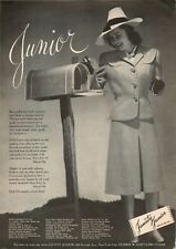 1943 Jaunty Juniors, Young Ladies Suits  Vintage Print Ad picture