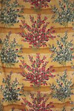 Vintage Fabric French 1920 printed cotton LARGE scale painterly design 1.7 yards picture