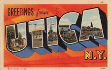 Postcard Large Letters Greetings from Utica NY picture