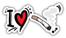 I Love Smoking Car Bumper Sticker Decal 6'' x 3'' picture