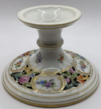 Antique DRESDEN Carl Thieme Reticulated Candle Stick Hand Painted 1872-1902 picture
