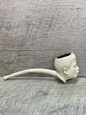 Antique French African Figure Clay Pipe Bon Fumeur Tobacco Americana Import 1920 picture