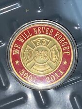 911 Never Forget 343 Firefighter First Responder 10th anniversary challenge coin picture