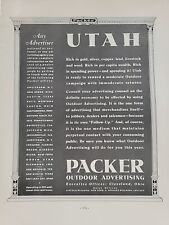 1935 Packer Outdoor Advertising (Billboards) Utah Fortune Magazine Print Ad picture