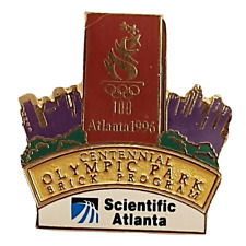 1996 Atlanta Olympics Centennial Park Brick Program Scientific Atlanta Lapel Pin picture