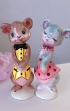 Rare Vintage Py Miyao Japan Bear Salt and Pepper Anthropomorphic Shakers HTF picture