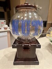 VINTAGE CAROUSEL TABLE TOP BAR NUT MACHINE CANDY GUMBALL NUTS DISPENSER RETRO picture