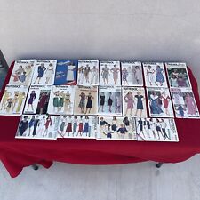 Group Lot Of 20 Vintage Butterick Women’s Clothing Patterns in the Packs picture