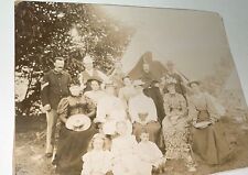 Rare Antique Span-Am Era New York National Guard Soldiers & Family Cabinet Photo picture