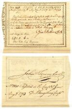 May 2, 1793 dated Pay Order signed by John Trumbull - Artist known as 