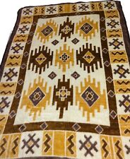 Vintage Biederlack W Germany Aztec Native Southwest Reversible Blanket 56 X 76 picture