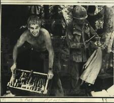 1970 Press Photo U.S.-Made Pistols Found in North Vietnamese Camp, Cambodia picture