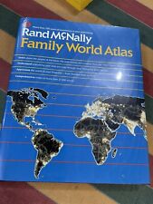 Vintage Rand McNally Family World Atlas (1986)  Hardcover With Dust Jacket. picture