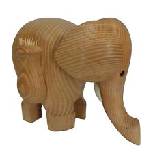 Vintage Papel Handcrafted Wooden Elephant Wood Toothpick Holder Figure 5.25