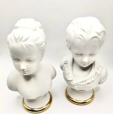 Pair of Vintage Borghese Boy and Girl Busts by Lefton's picture