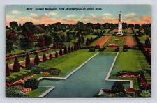 Sunset Memorial Park Pool Water Minneapolis St Paul Minnesota Postcard Unused picture