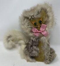 Vintage rabbit? Fur Cat Made In Poland picture
