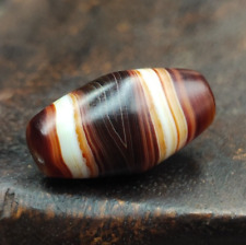 Vintage Old Yemeni Agate Natural Eye Rare pattern Banded Agate Bead  YM-407 picture