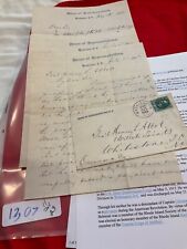 1307 PERRY BELMONT NOTABLE CONGRESSMAN 3 LETTERS TO GEN HL ABBOT CIVIL WAR MG picture