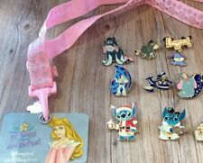 Lot Of 8 Disney Trading Pins 1 Charm 1 Lanyard 2004-2008 picture