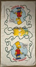 Bart Simpson 1990 Bath Towel  & 1998 Bath Wash Mitt VINTAGE RARE picture
