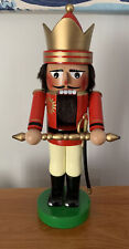 AUTHENTIC STEINBACH GERMANY GERMAN KING SHHE 131 WOODEN NUTCRACKER 14” picture