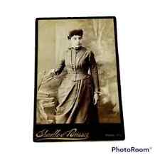 Cabinet Card Victorian Woman Portrait Sepia Vintage Antique York PA 1880s picture
