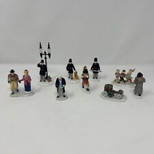 Dept 56 HV Series Police Kids Couple Cart Figures Figurines lot of 9 picture