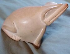 Vintage Carved Stone Frog in African Tradition. picture