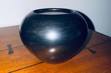 Large Maria Martinez San Ildefonso Gunmetal Finish Pottery Jar 6