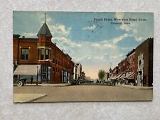 G1550 Postcard Fourth Street Grinnell IA Iowa St Scene View picture
