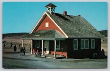 Postcard Amish one room schoolhouse PA picture