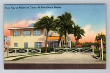 Pierce Beach FL-Florida, Patio Of Wilson's Of Course, Antique Vintage Postcard picture