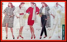 JACKET Dress TUNIC Top SKIRT Pants SCARF Tube Pattern Butterick 6578 Vtg Sewing  picture