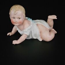 Gebruder Heubach Germany Antique Bisque Piano Baby boy Crawling Figurine 5