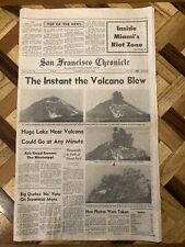 Eruption of Mount St. Helens Volcano May 21 1980 Historic Collectible Newspaper picture