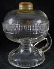 Antique Atterbury Rare Patented 1862 Filley Footed Hand Oil Kerosene Lamp 5 1/2
