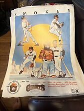 Smokey  The bear Wildfire Prevention Poster Featuring THE GIANTS Baseball Team picture
