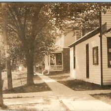 c1910s Early US Town Street RPPC House Real Photo Postcard Downtown StoreA42 picture