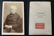 E. Neurdein, Paris, Le politien Adolphe Thiers vintage cdv albumen print, Adol picture